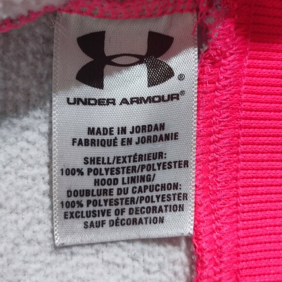 Under Armour Hoodie women's size M semi fitted pink colour with graphic design - Picture 6 of 11